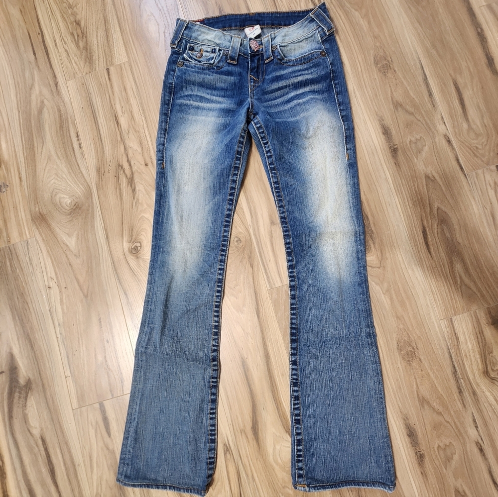 True Religion Women's Blue Boot Cut Jeans - Picture 2 of 6